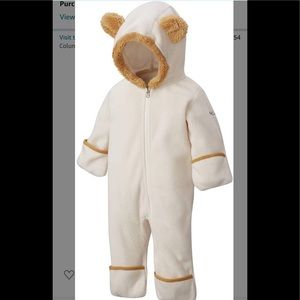Colombia Bear fleece onesie jacket